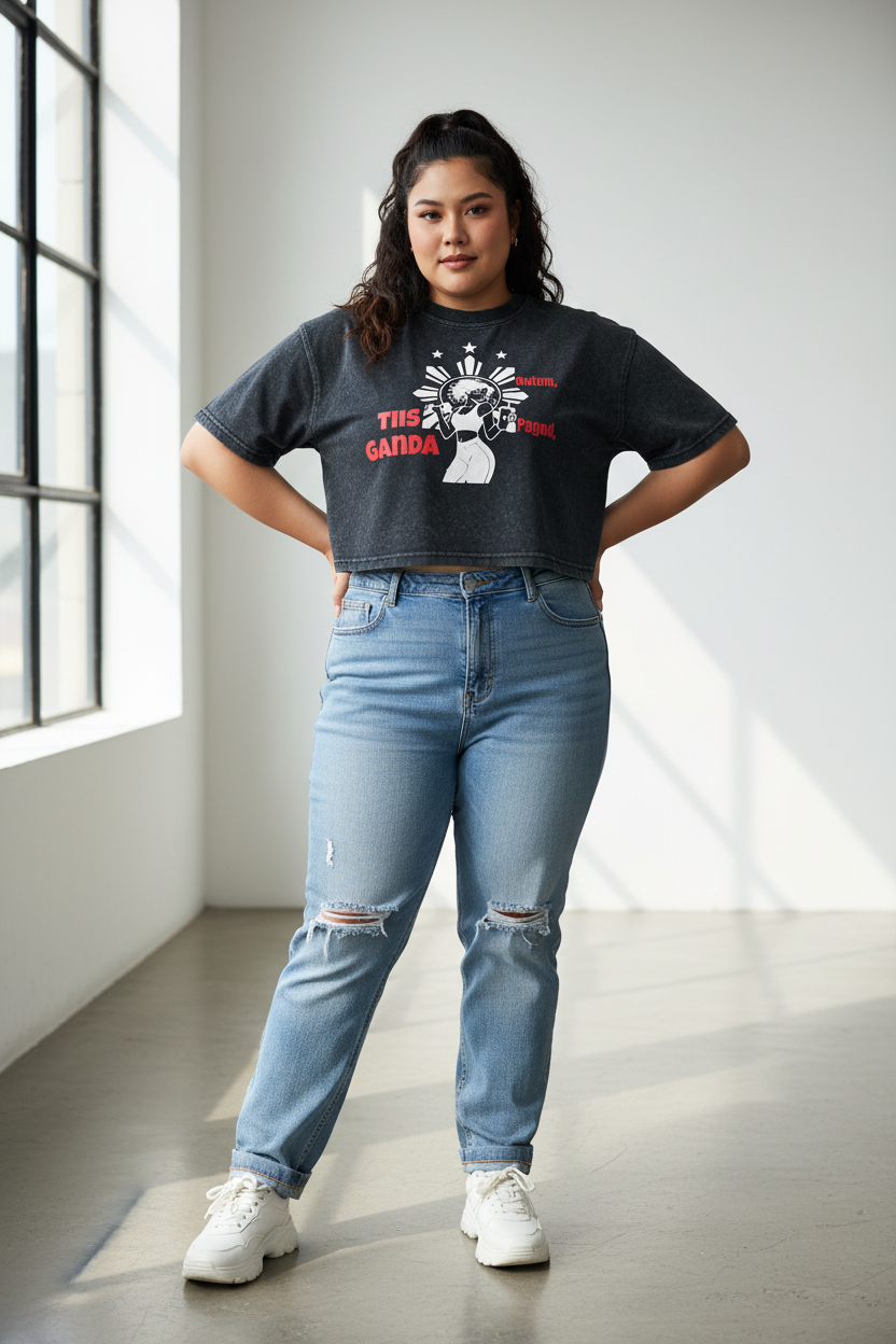 TIIS GANDA CROP TOP SHIRT