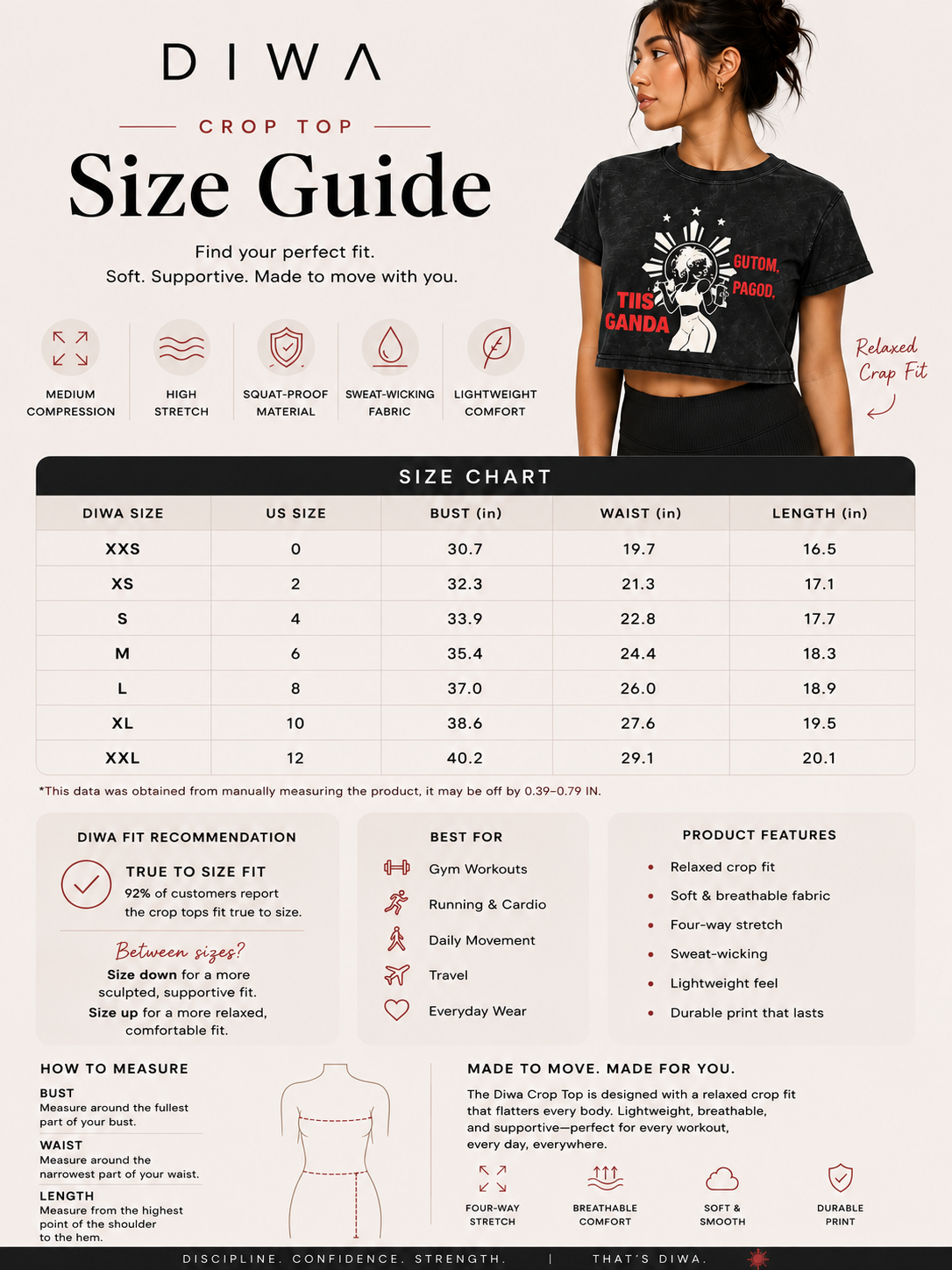 TIIS GANDA CROP TOP SHIRT